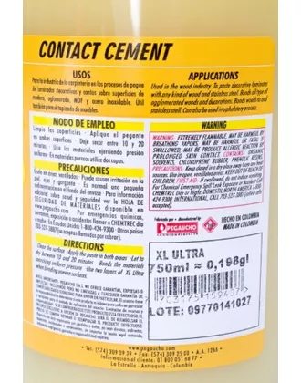 SOLUCION CEMENTO CONTACTO XL ULTRA 375ML